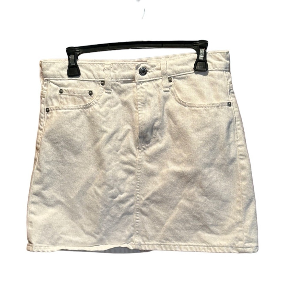 Everlane White Denim Skirt Size 28